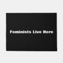 Search for feminist doormats Black