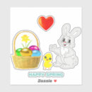 Search for red eggs stickers Rabbit