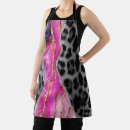 Search for black white leopard aprons Glitter