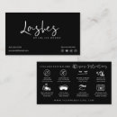 Search for aftercare business cards Eyelash extensions