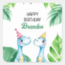 Search for kids birthday square stickers Boys