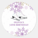 Search for ice skating birthday stickers Snowflakes