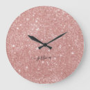 Search for gold glitter clocks Modern