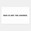 Search for peace rectangle stickers Anti war