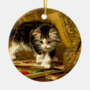 Search for vintage cat christmas tree decorations Cute