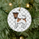 Search for white fox christmas tree decorations Dog