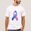 Search for blue and pink ribbon tshirts Male breast cancer