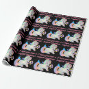 Search for unicorn santa wrapping paper Cute