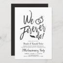 Search for vow renewal anniversary invitations Simple