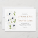 Search for anemone flower wedding invitations White
