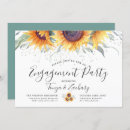 Search for sunflowers engagement party invitations Country