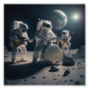 Search for man in the moon posters Astronaut