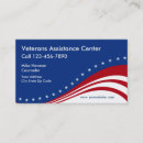 Search for veterans business cards Red white blue