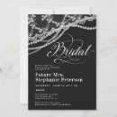 Search for white lace bridal shower invitations Black and white