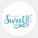 Search for teal sweet 16 stickers Birthday