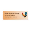 Search for red and yellow return address labels Birds