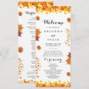 Search for autumn wedding programs Botanical floral