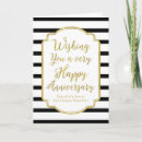 Search for black and white anniversary cards Gold