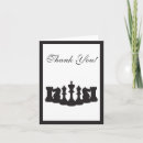 Search for chess thank you cards Black