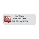 Search for golf cart return address labels Pink