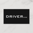 Search for driver business cards Black