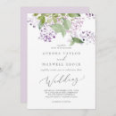 Search for green and purple wedding invitations For her
