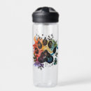 Search for paw print water bottles Watercolor