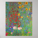 Search for gustav klimt posters Farm garden with sunflowers