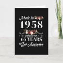 Search for 65 years cards Floral