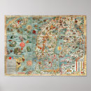 Search for scandinavia posters Vintage map
