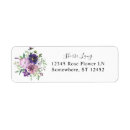 Search for dark purple return address labels Elegant