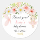 Search for pink ballerina baby shower stickers Cute