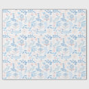 Search for floral print wrapping paper Blue