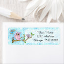 Search for blue owl return address labels Adorable