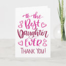Search for daughter thank you cards Pink
