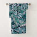 Search for green leaves bath towels Tropics