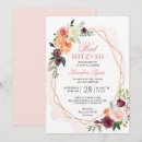 Search for blush pink bar bat mitzvah invitations Botanical