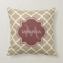 Search for burgundy and tan cushions For her