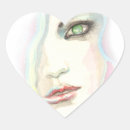 Search for fantasy girl stickers Watercolor