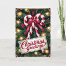 Search for vintage candy cane christmas cards Festive