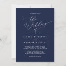 Search for navy blue and white wedding invitations Minimalist