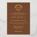 Search for gold and brown wedding invitations Elegant