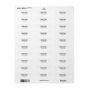Search for packaging return address labels Black and white