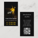 Search for limousine business cards Chauffeur