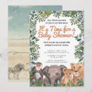 Search for safari elephant baby shower invitations Green