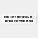 Search for prayed bumper stickers God