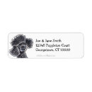 Search for toy poodle return address labels Cute