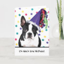Search for boston terrier birthday invitations Cute