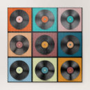 Search for vinyl records puzzles Background