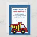 Search for backhoe birthday invitations Boys